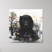 De zwarte gouden rievers canvas afdruk (Voorkant)