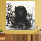 De zwarte gouden rievers canvas afdruk (Insitu (Woonkamer))