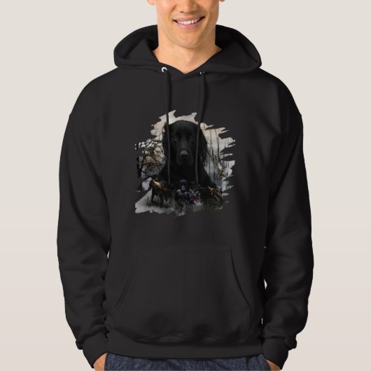 De zwarte gouden rievers hoodie (Voorkant)