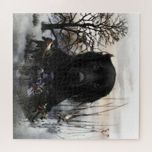 De zwarte gouden rievers legpuzzel (Horizontaal)