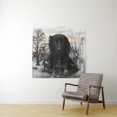 De zwarte gouden rievers wandkleed (In situ)