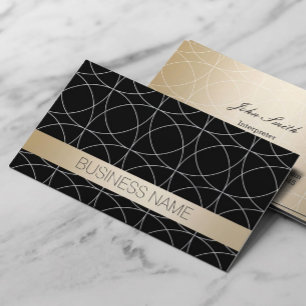 De Zwarte & Gouden Tolk van de luxe Visitekaartje