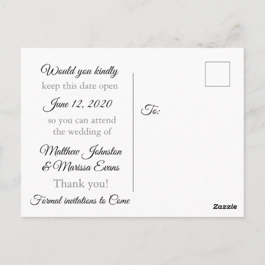 De zwarte Gradiënt Persoonlijk sparen het Briefkaa Briefkaart (Achterkant)