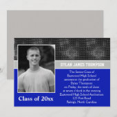 De zwarte, Grey, en Blauwe Uitnodiging van het Afs (Voorkant / Achterkant)