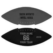 De zwarte grijze Football van de douane met Naam, (Panelen)