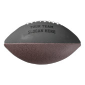 De zwarte grijze Football van de douane met Naam, (Gedraaid 90)