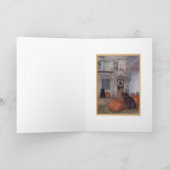 DE ZWARTE GROET VAN HALLOWEEN VAN DE VOLLE MAAN KAART (Binnen)