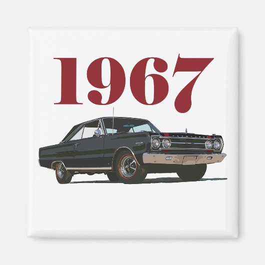 De zwarte GTX Magneet (Voorkant)