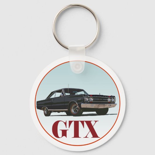 De zwarte GTX Sleutelhanger (Voorkant)