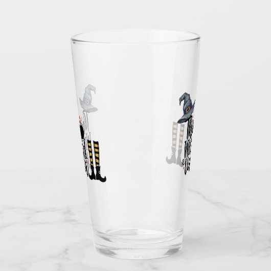 De zwarte heks - Pet van heksen en kousen Glas (Links)