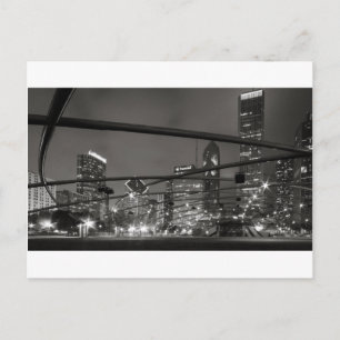 De Zwarte & het Wit van de Horizon van Chicago Briefkaart