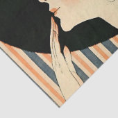 “De Zwarte Hoed” Art Deco door George Barbier Tissuepapier (Detail)