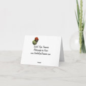 De zwarte Hond van het Gezicht van Border collie Bedankkaart (Achterkant)