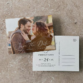 De zwarte Horizontale Donkere Foto sparen de Datum Uitnodiging Briefkaart