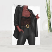 De zwarte Kaart 'Girl Boss' van de Birthday (Achterkant)