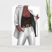 De zwarte Kaart 'Girl Boss' van de Birthday (Achterkant)