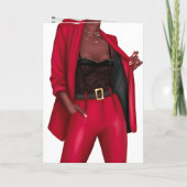 De zwarte Kaart 'Girl Boss' van de Birthday (Achterkant)