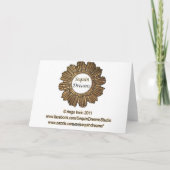 De zwarte Kaart van de Verjaardag van de Vlinder (Achterkant)