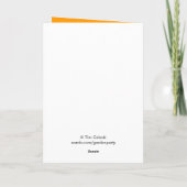 De zwarte Kaart van Halloween van de Kat (Achterkant)