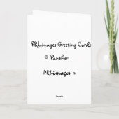 De zwarte Kaart van Vaderdag van de Kat (Achterkant)