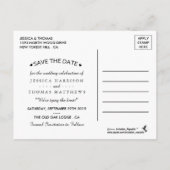 De zwarte kant van het Collectie van de Rustic Bur Aankondigingskaart (Achterkant)