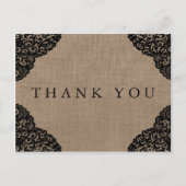 De zwarte kant van het Collectie van de Rustic Bur Briefkaart (Voorkant)