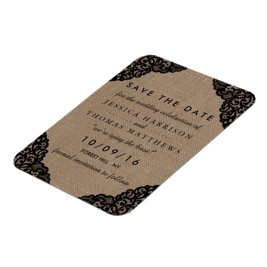 De zwarte kant van het Collectie van de Rustic Bur Magneet (Linkerzijde)