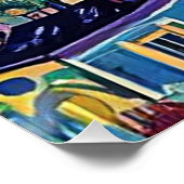 De zwarte kat 1 perfect poster (Hoek)