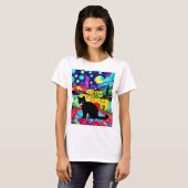 De zwarte kat 3 t-shirt (Voorkant volledig)