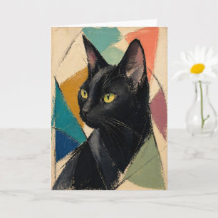 De Zwarte Kat Abstract Kaart