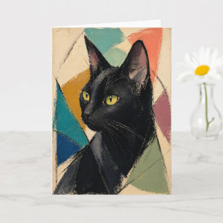 De Zwarte Kat Abstract Kaart