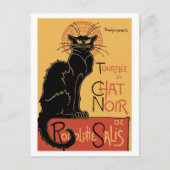 De zwarte kat Adverteren Theophile Steinlen Briefkaart (Voorkant)