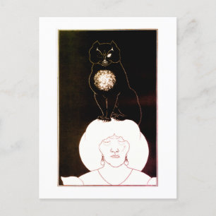 De zwarte kat, Aubrey Beardsley Briefkaart