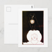 De zwarte kat, Aubrey Beardsley Briefkaart (Voorkant / Achterkant)