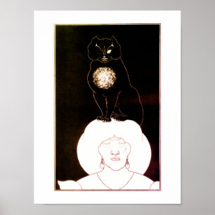 De zwarte kat, Aubrey Beardsley Poster