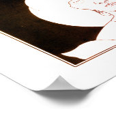 De zwarte kat, Aubrey Beardsley Poster (Hoek)