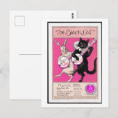 De zwarte kat briefkaart (Voorkant / Achterkant)