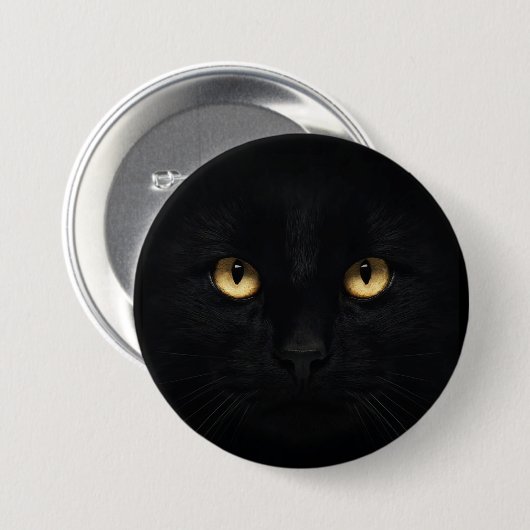 De zwarte kat Button (Voorkant /achterkant)