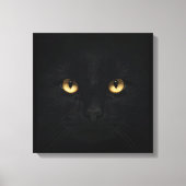 De zwarte kat canvas afdruk (Voorkant)