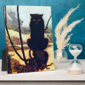 De zwarte kat fotoplaat (Zijkant)