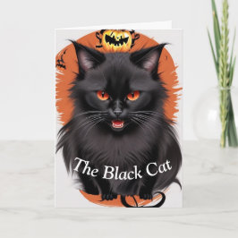 De Zwarte Kat Halloween Kaart