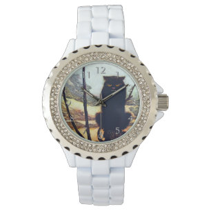 De zwarte kat horloge