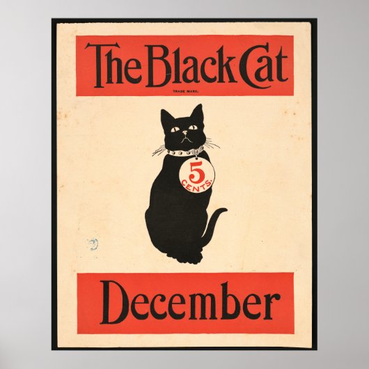 De zwarte kat in de jaren 1890 poster (Voorkant)