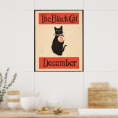 De zwarte kat in de jaren 1890 poster (Keuken)
