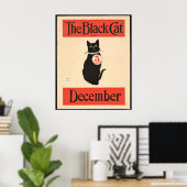 De zwarte kat in de jaren 1890 poster (Thuiskantoor)