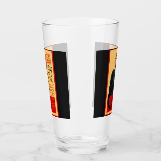 De zwarte kat, Le Chat Noir, Art Glas (Links)