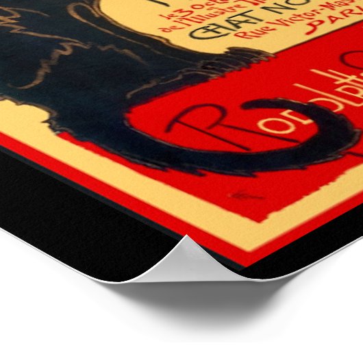 De zwarte kat, Le Chat Noir, Art Poster (Hoek)