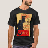 De zwarte kat, Le Chat Noir, Art T-shirt (Voorkant)