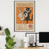 De zwarte kat poster (Thuiskantoor)