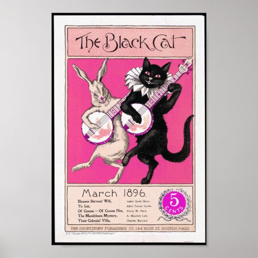 De zwarte kat poster (Voorkant)